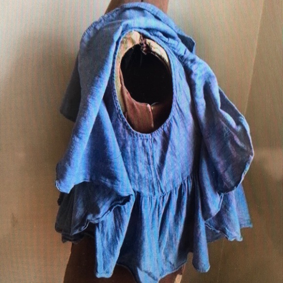 Blue Women's Blouse - Picture 2 of 3